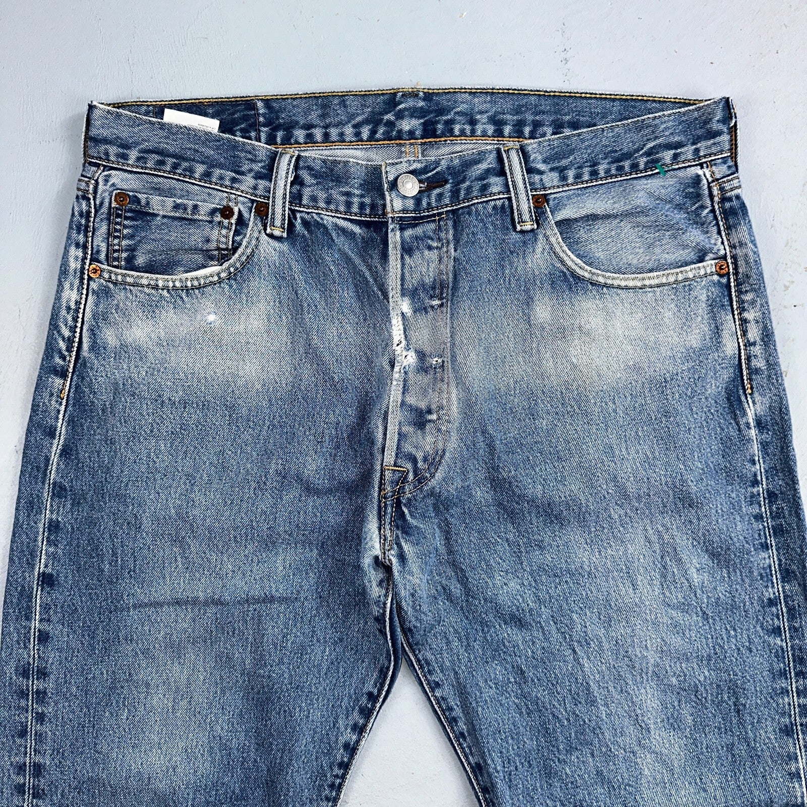Levis 501 Y2K XX Straight Leg Jeans Blue VTG Med Wash 36x30 Act 35x28