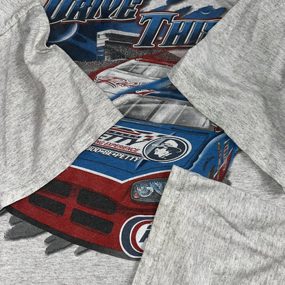 Vintage Dale Earnhardt Richard Petty Winston Cup Shirt Mens 2XL AOP NASCAR Y2K