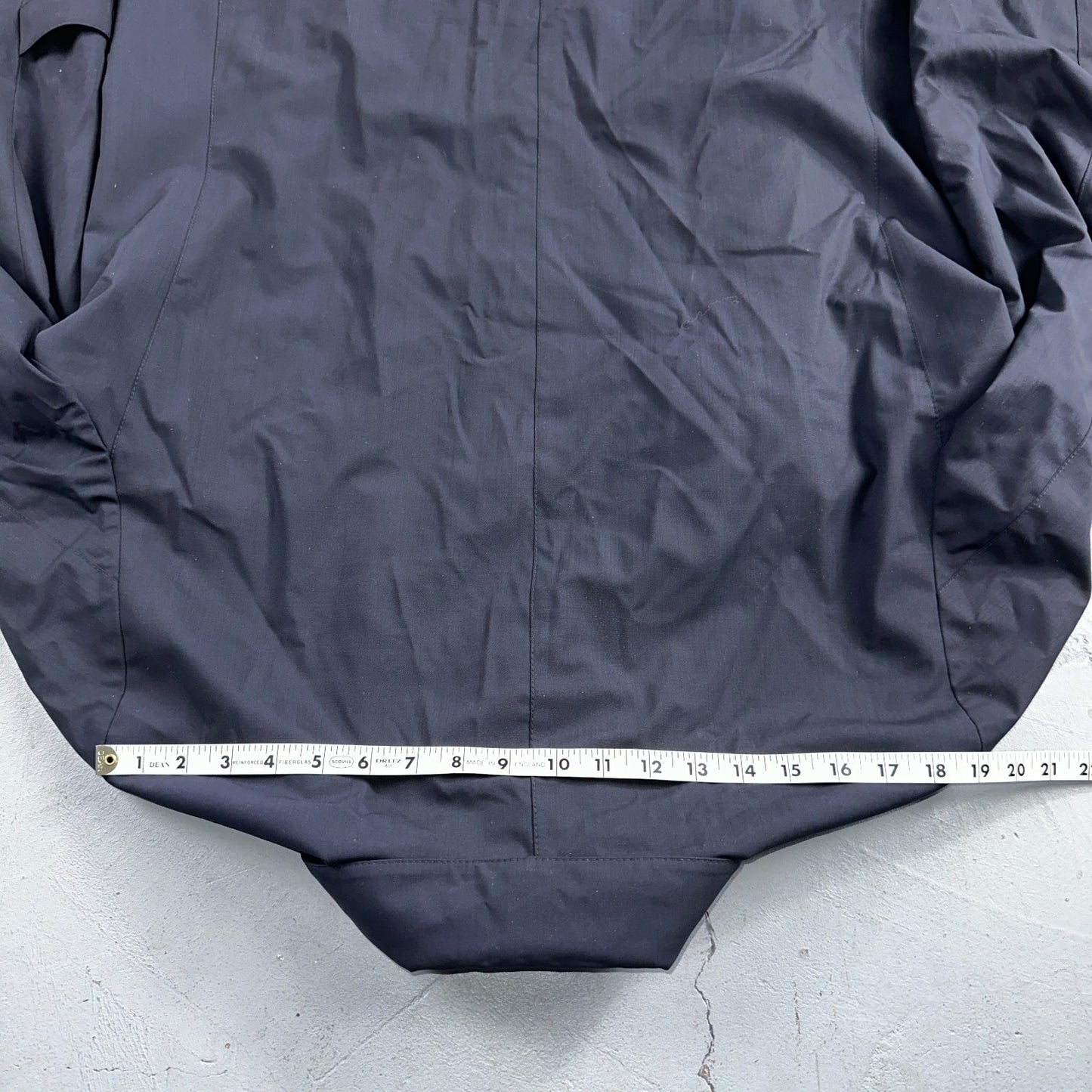 CANALI 1934 Water Repellent Car Coat Navy Rain Protection 54 Italy $2000 Retail