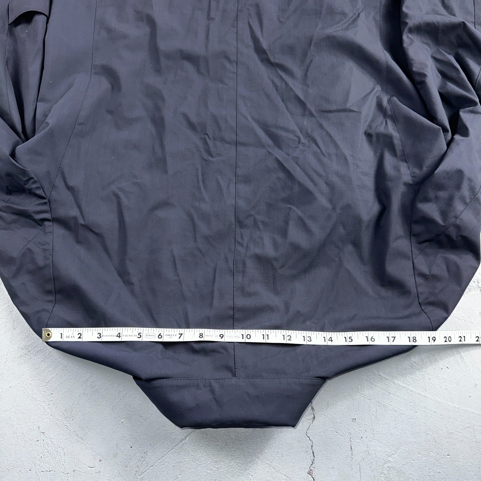 CANALI 1934 Water Repellent Car Coat Navy Rain Protection 54 Italy $2000 Retail