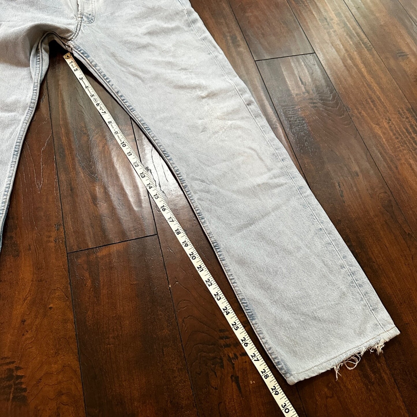 VTG Y2K Levis 501 Button Fly 31x32 Tag Jeans Light Wash 90s Blue XX Act 29x29