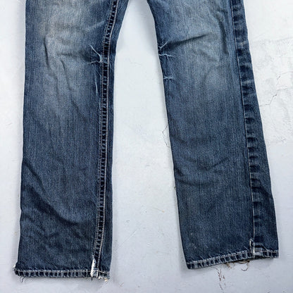 Ariat Jeans Mens 30 X 34 Blue Denim Rebar M4 Relaxed Boot Cut Workwear Country