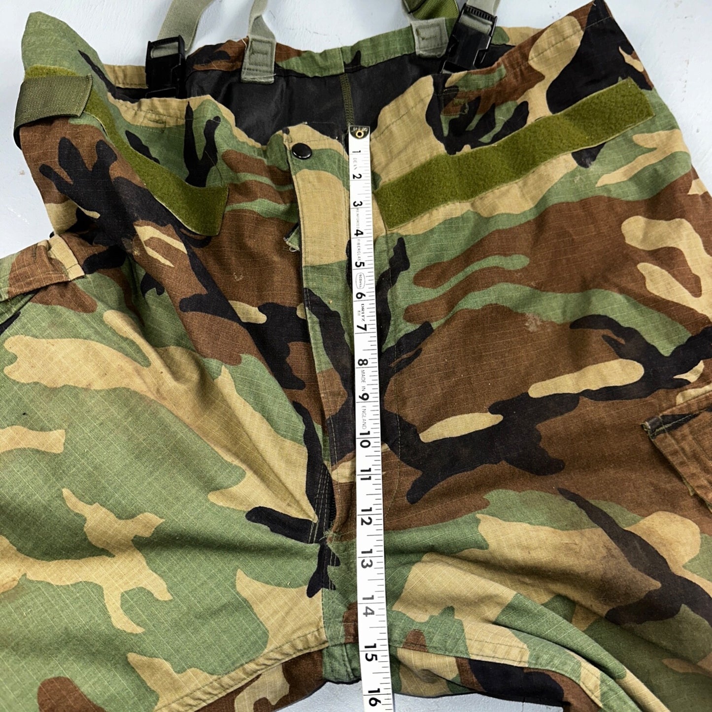 US Army Air Overgarment Chemical Protective Trousers Woodland Camouflage Large
