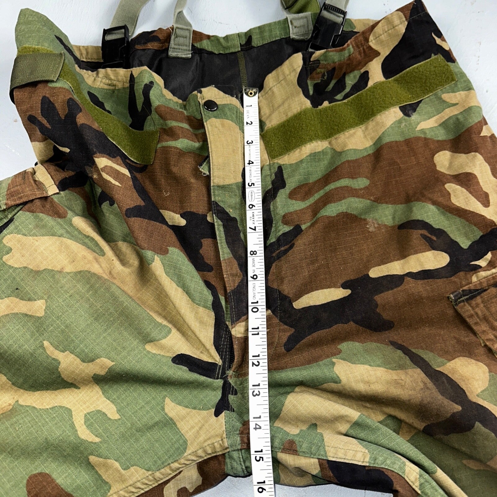 US Army Air Overgarment Chemical Protective Trousers Woodland Camouflage Large