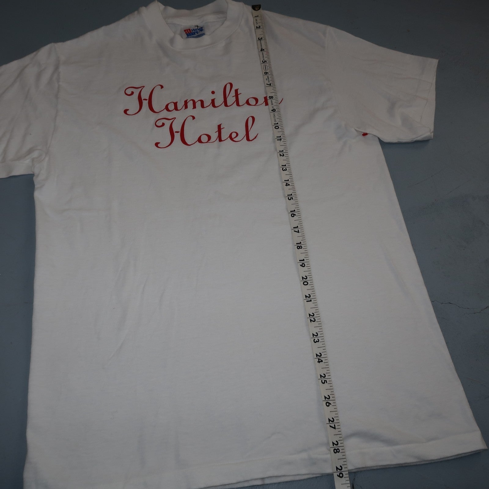 Hanes Hamilton Hotel VTG T Shirt Washington DC NYC 80s White T Shirt Graphic