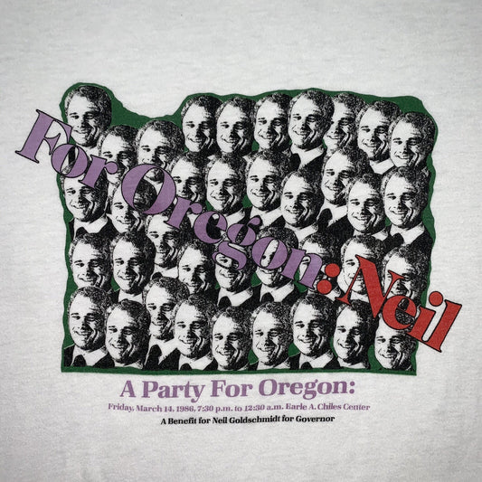 Nike For Oregon 80s Vintage T Shirt USA Rare Geisha Rap Band Neil Marathon Japan