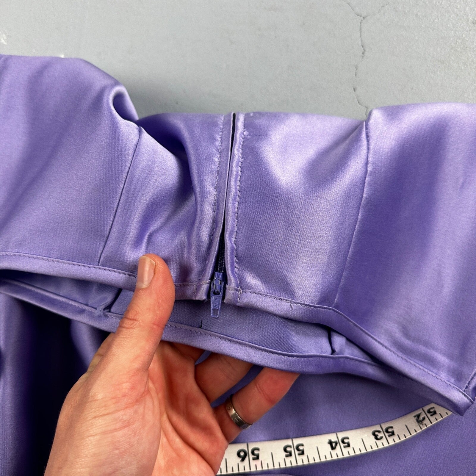 Zum Zum By Niki Livas Women's Purple Crop Skirt Beading Maxi Dress 5-6 USA Prom