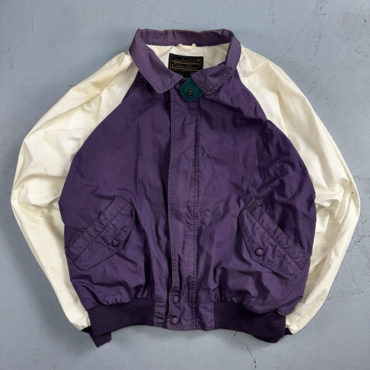 Vintage Eddie Bauer Bomber Jacket Men’s Medium Purple Jacket Wind Breaker