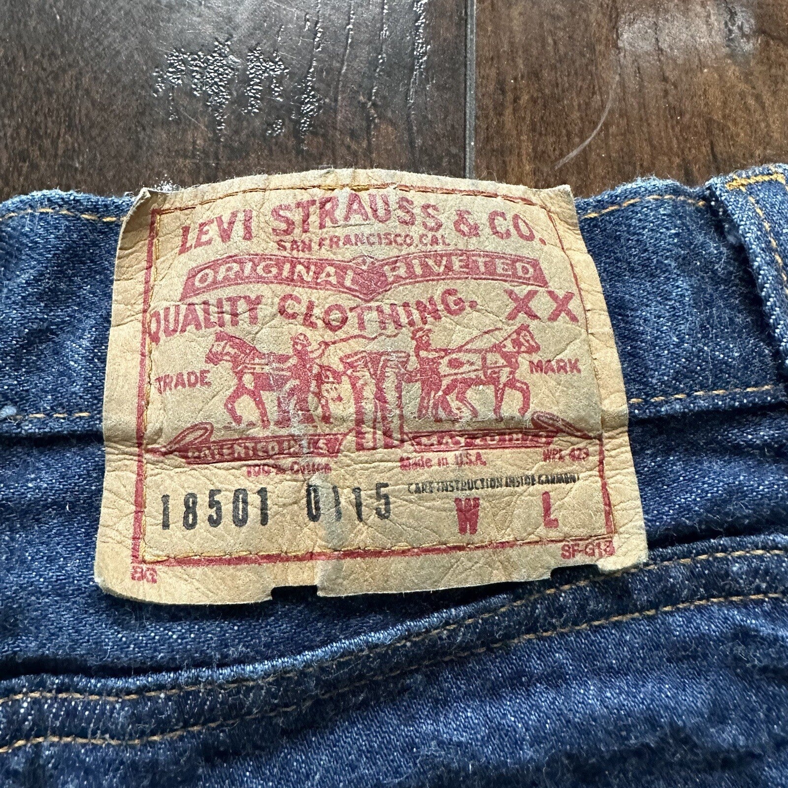 VTG 90s Levi’s 501 XX 18501-0193 Dark Wash High Waist Button Fly Jeans 28x31 80s