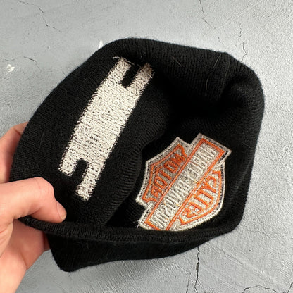 Harley Davidson Logo Knit Beanie Black Color Military Overseas Embroidery 2017