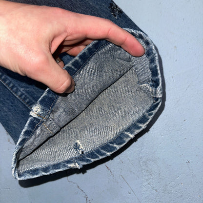 Levis 517 Vintage 80s USA Orange Tab Bootcut Flare Blue Worn Jeans Act 32x26