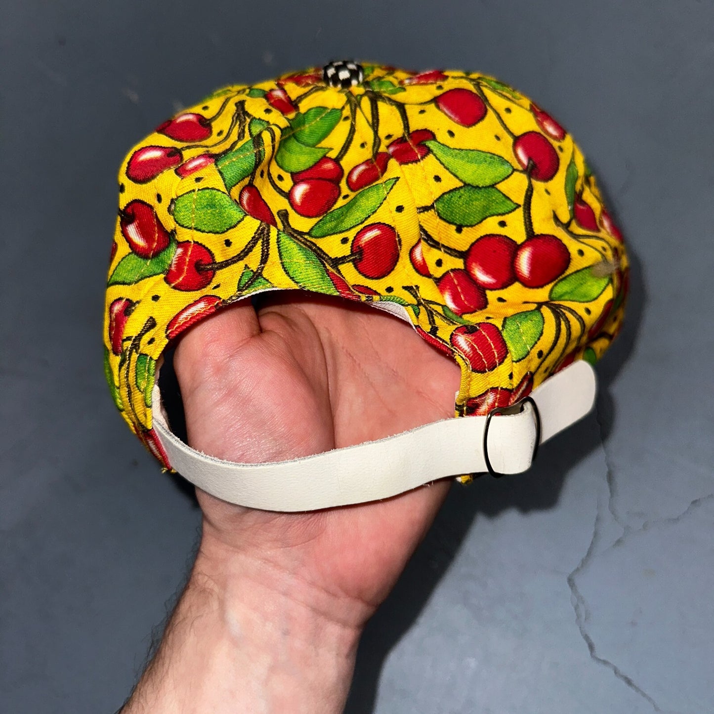 VTG Life is Just a Chair of Bowlies Mary Engelbreit Adjustable Hat Cap Rare 90s