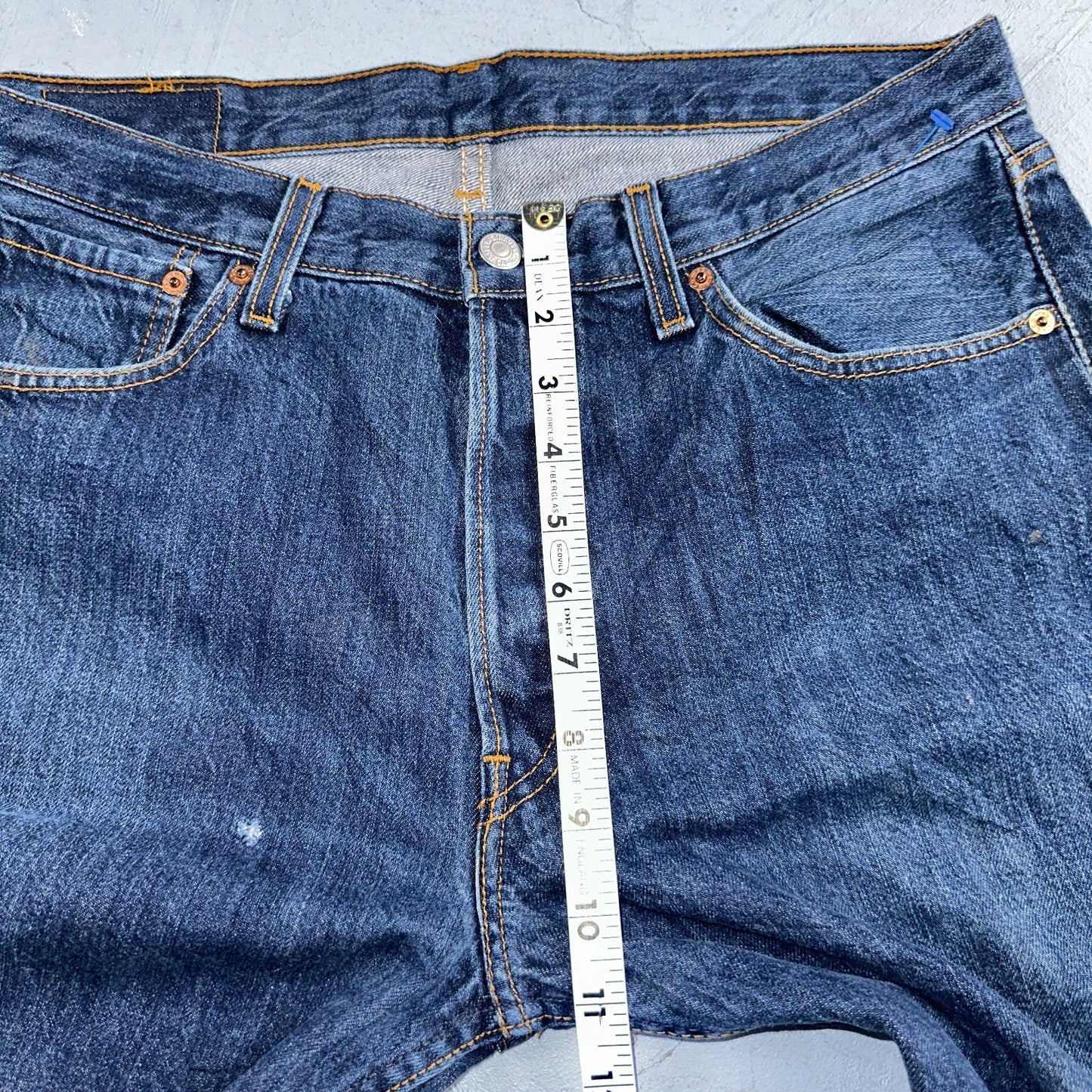 Levis 501 Vintage Y2K XX Straight Leg Jeans Blue Med Wash 34x32 Act 33x29