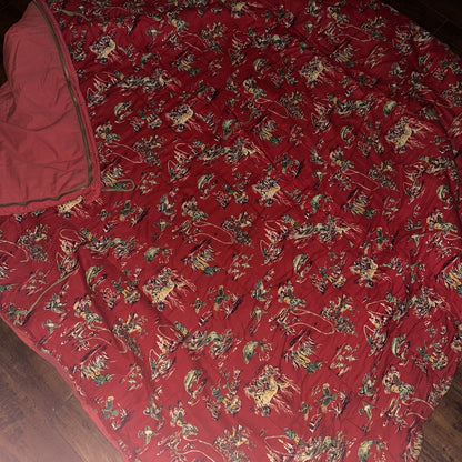 Vtg Sleeping Bag Canvas Red Duffle Bag USA Bell System Talon 1940s 40s 50s WWII