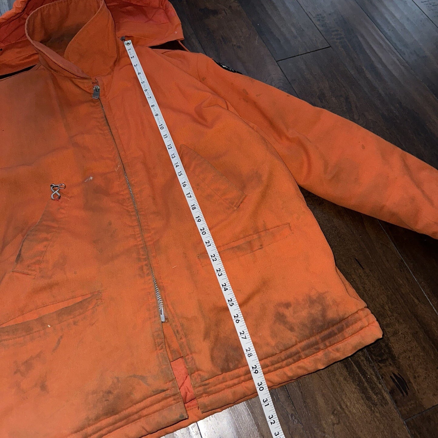 Vtg 50s 60s Hunters Friend Orange L Canvas Hunting Jacket Work Coat Rockabilly