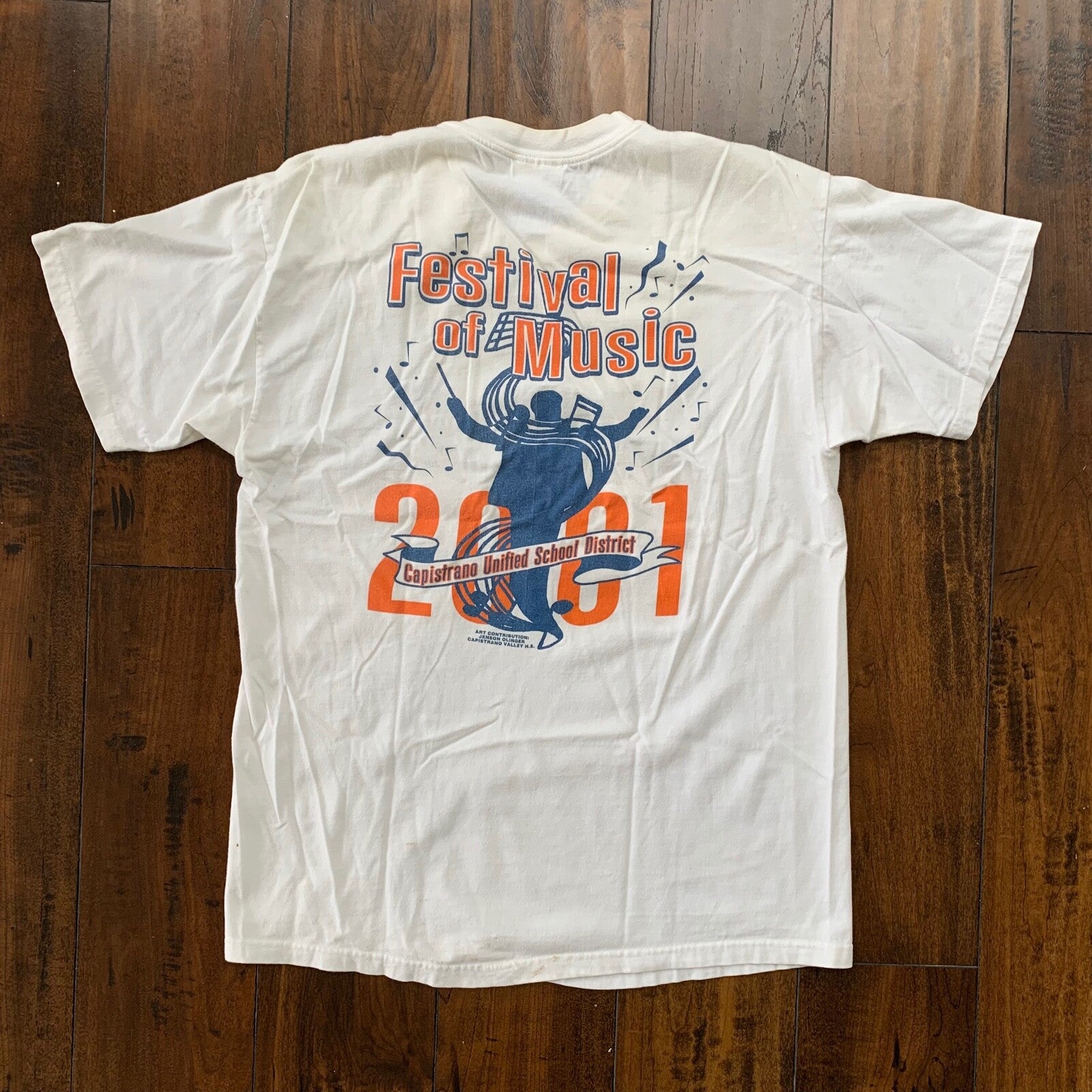 Music Festival 2001 Y2K Vintage T Shirt Jazz Rock Punk Capistrano California 