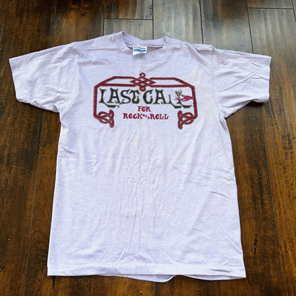 Rock N Roll Last Call Music Vintage T Shirt Hanes Single Stitch Party Beatles