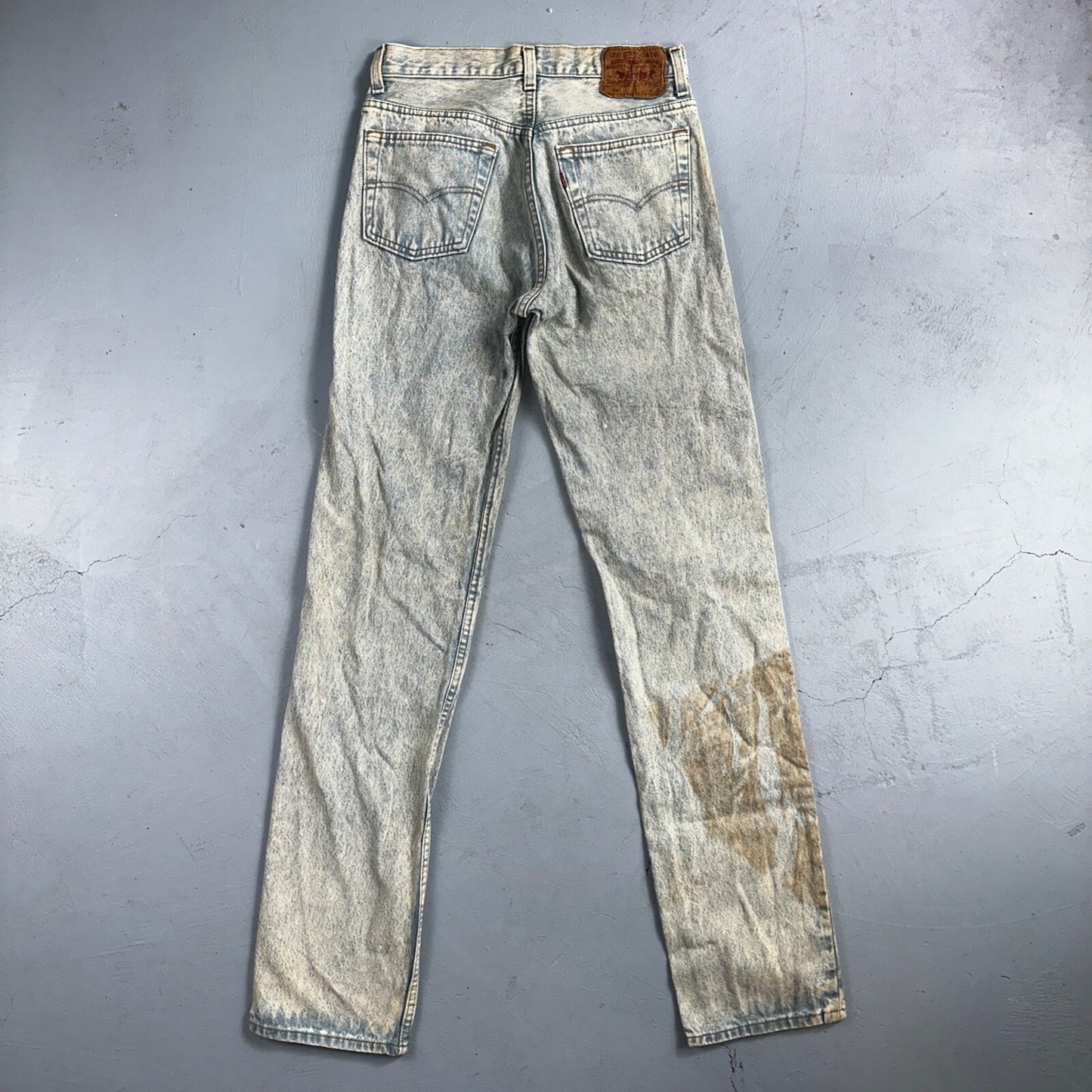 Levis 501 Vintage 90s USA XX Straight Leg Jeans Blue Light Wash 30x34 Act 27x34