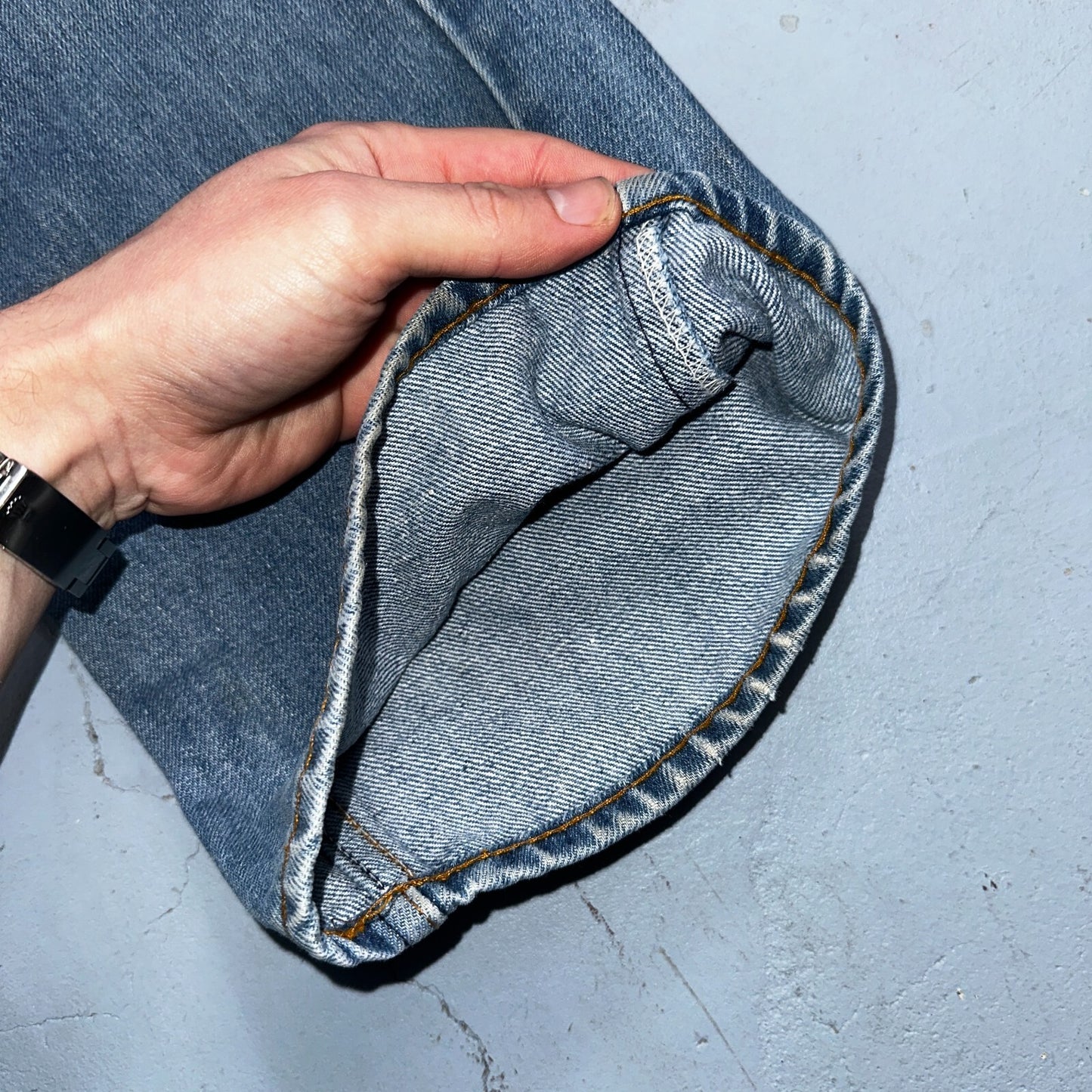 Levis 517 Vintage 80s USA Orange Tab Bootcut Flare Blue Jeans Talon Act 30x29