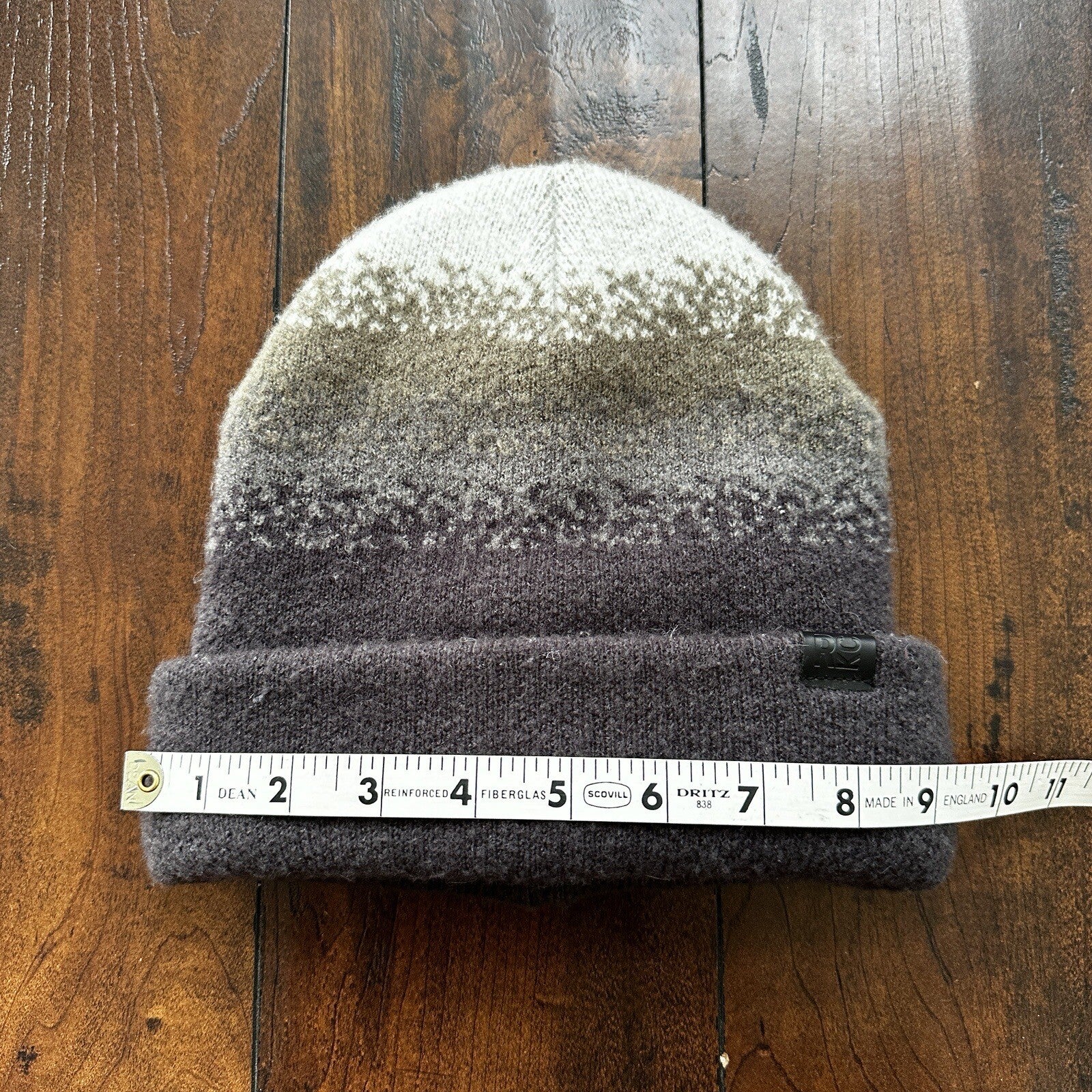 Kenneth Cole Reaction Men's Pixelated Ombre Knit Beanie Winter Hat Rare