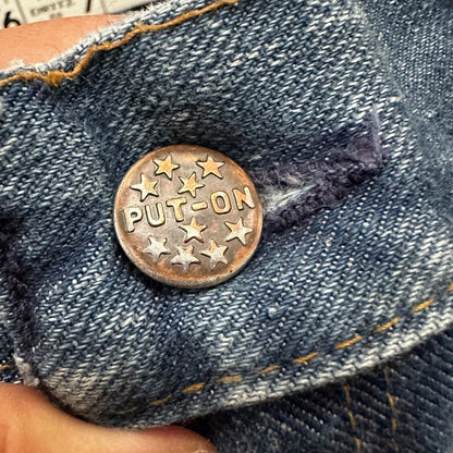 VTG Sears Put On 70s Pants 32x33 501 Bell Bottom Flare Rockabilly Cowboy 28x31