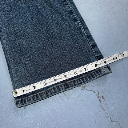VINTAGE Cruel Girl Jeans Womens 9 Long Regular Low Rise Wide Leg Med Wash Denim