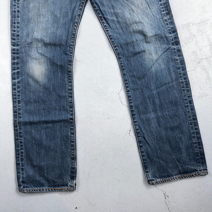 Levis 501 Y2K XX Straight Leg Jeans Blue VTG Med Wash 34x32 Act 32x30