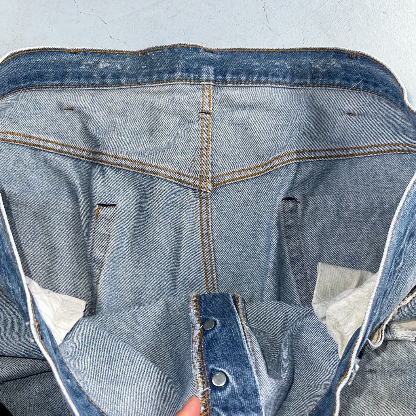 Levis 501 Vintage 80s Redline Selvedge USA XX Jeans Light Wash 48x30 Act 44x26