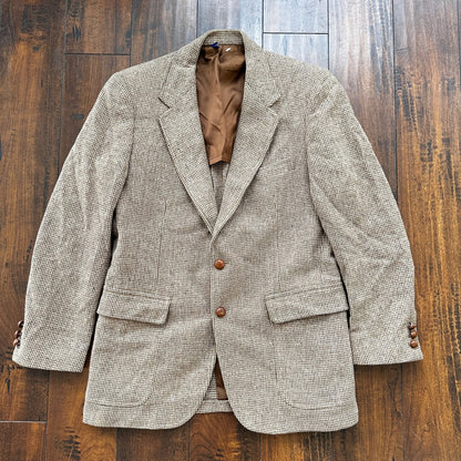 VTG 70s Pendelton Country Traditionals Plaid Single Breasted Blazer Mens Size 38