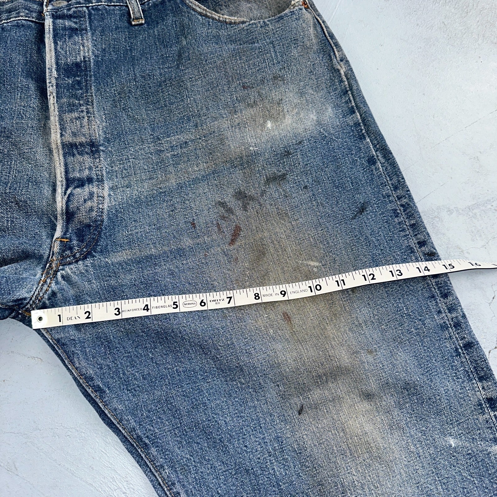 Levis 501 Vintage 70s SS Redline Selvedge USA XX Jeans Med Wash 48x30 Act 43x26