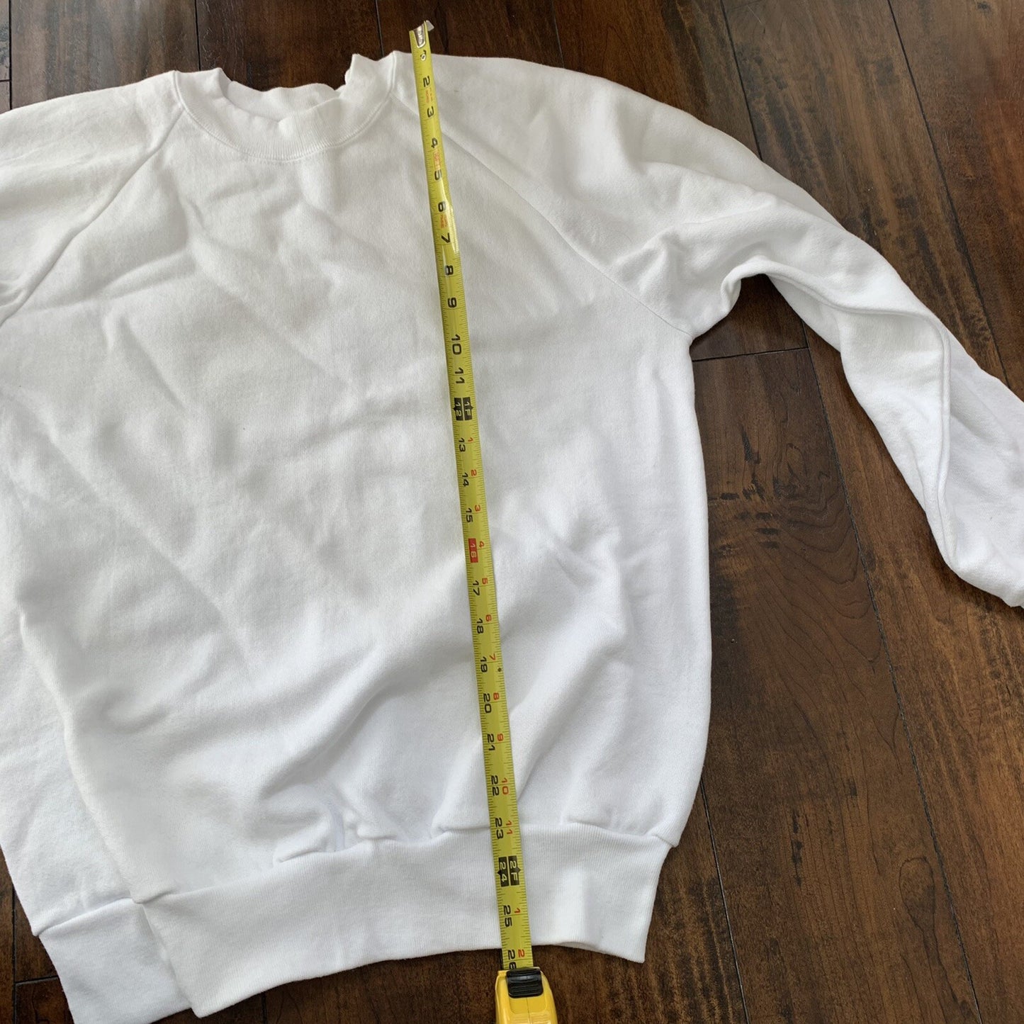 Oneita BLANK Vintage White Sweatshirt 90s Essential Lot Rap T Shirt Rare Jumper