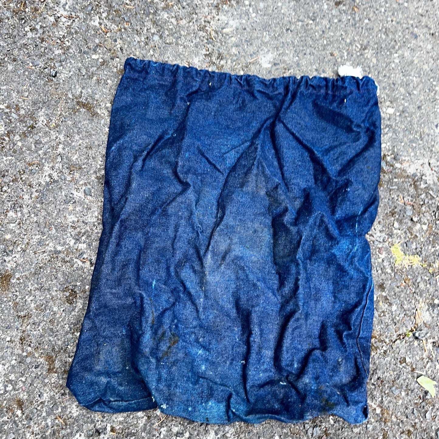 VTG 60s 50s Denim Blue Laundry Drawstring Faded Civilian Bag Lot of 3 USED