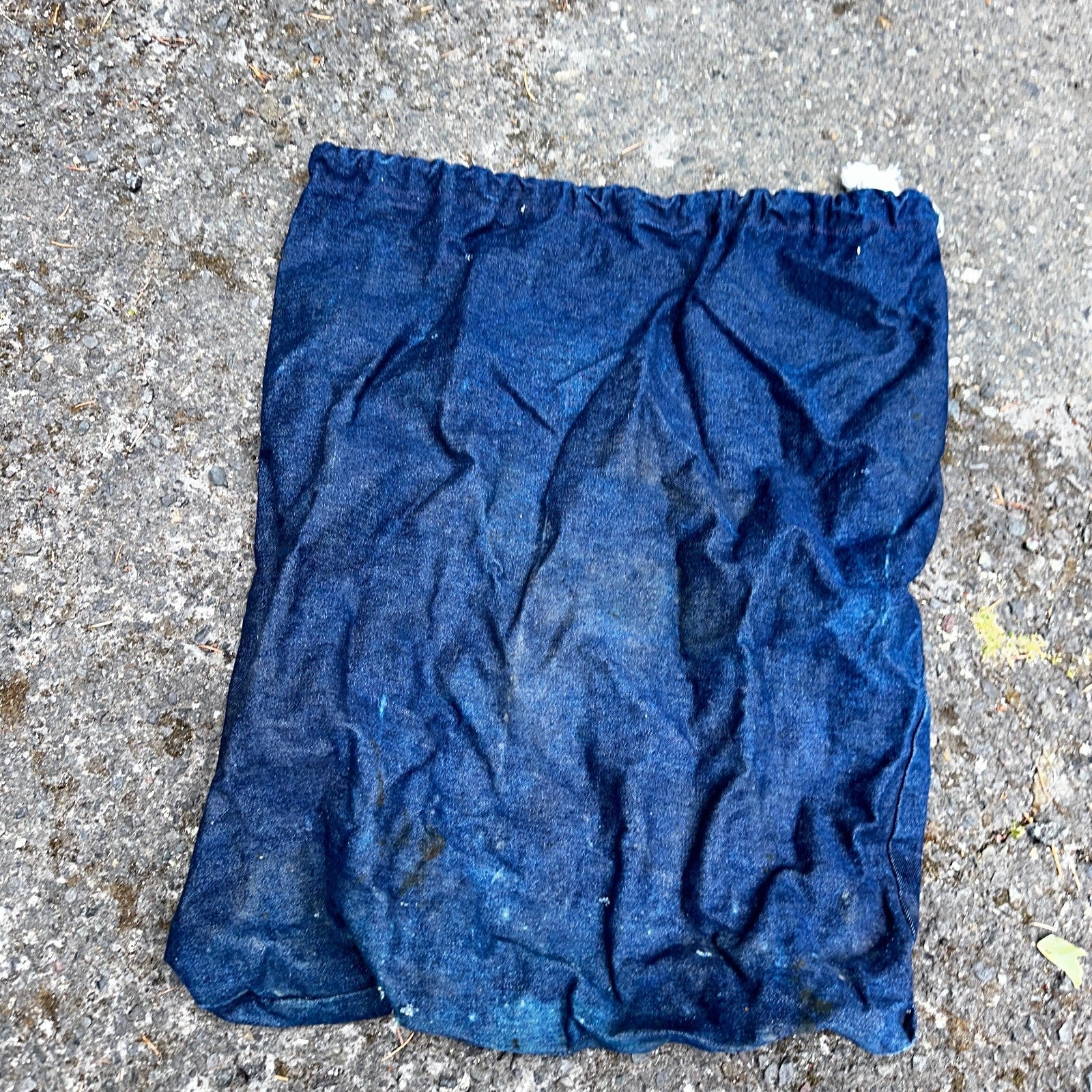 VTG 60s 50s Denim Blue Laundry Drawstring Faded Civilian Bag Lot of 3 USED