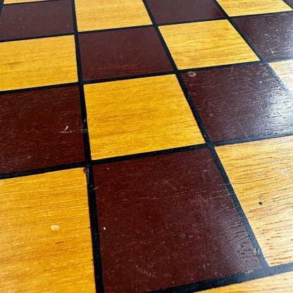 Vintage Drueke Solid Wood Large Chess Board 1960s MCM Grand Rapids 172 16"