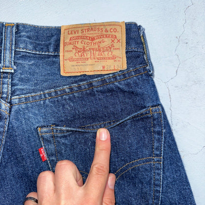 Levis 501 VTG 70s SS Redline Selvedge Jeans XX Dark Wash 28x34 Act 26x30