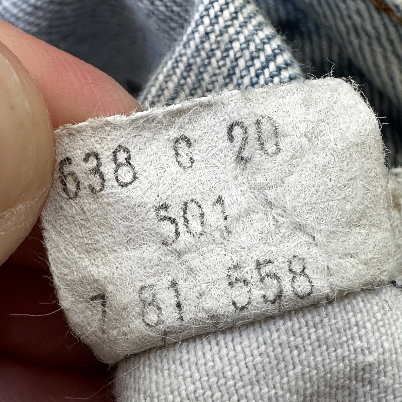 Levis Vintage 80s Redline Selvedge USA 501 XX Jeans Light Wash 34x36 Act 32x31