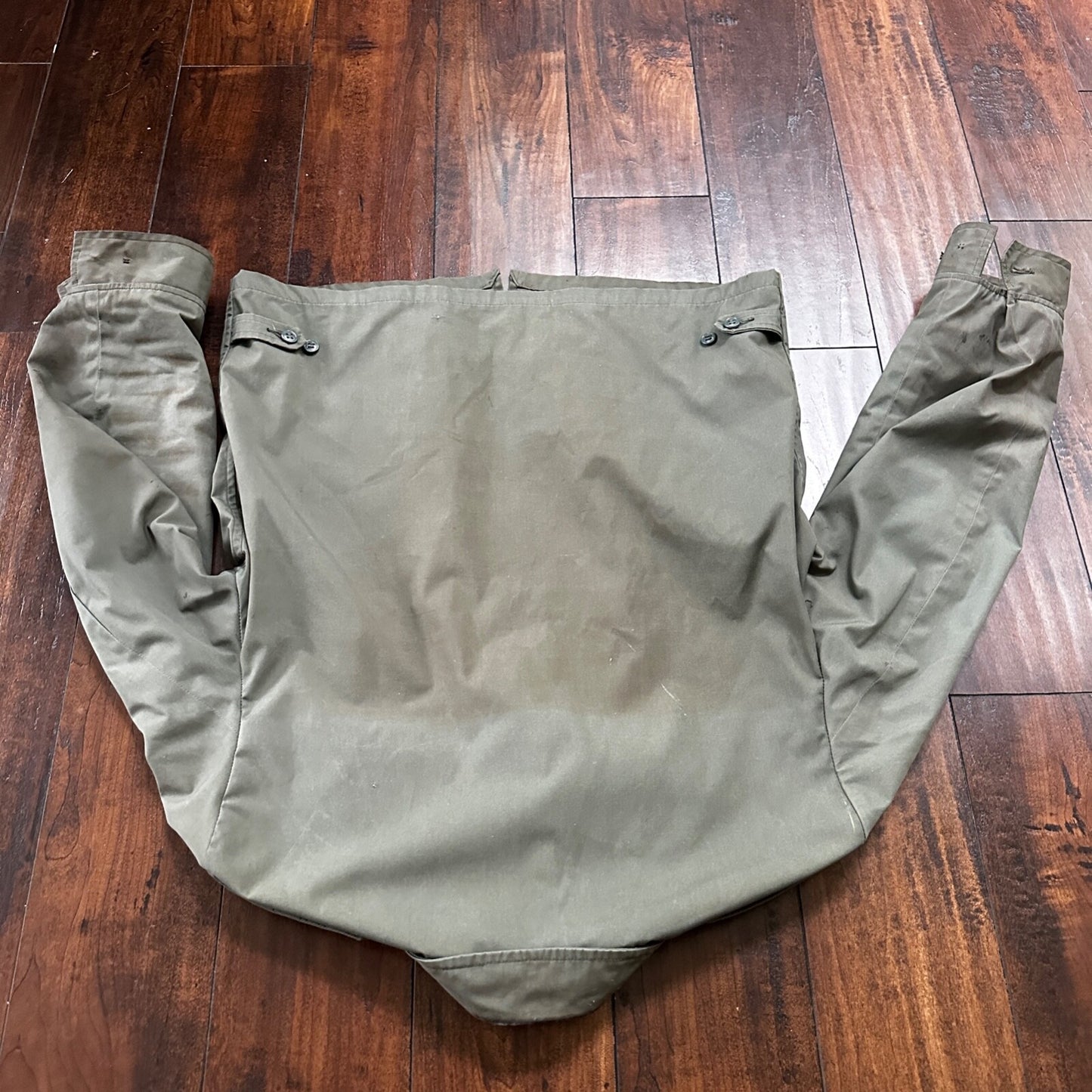 VTG 1960s AG-274 Military Green Water Repellent Jacket 42R Gabardine Rockabilly