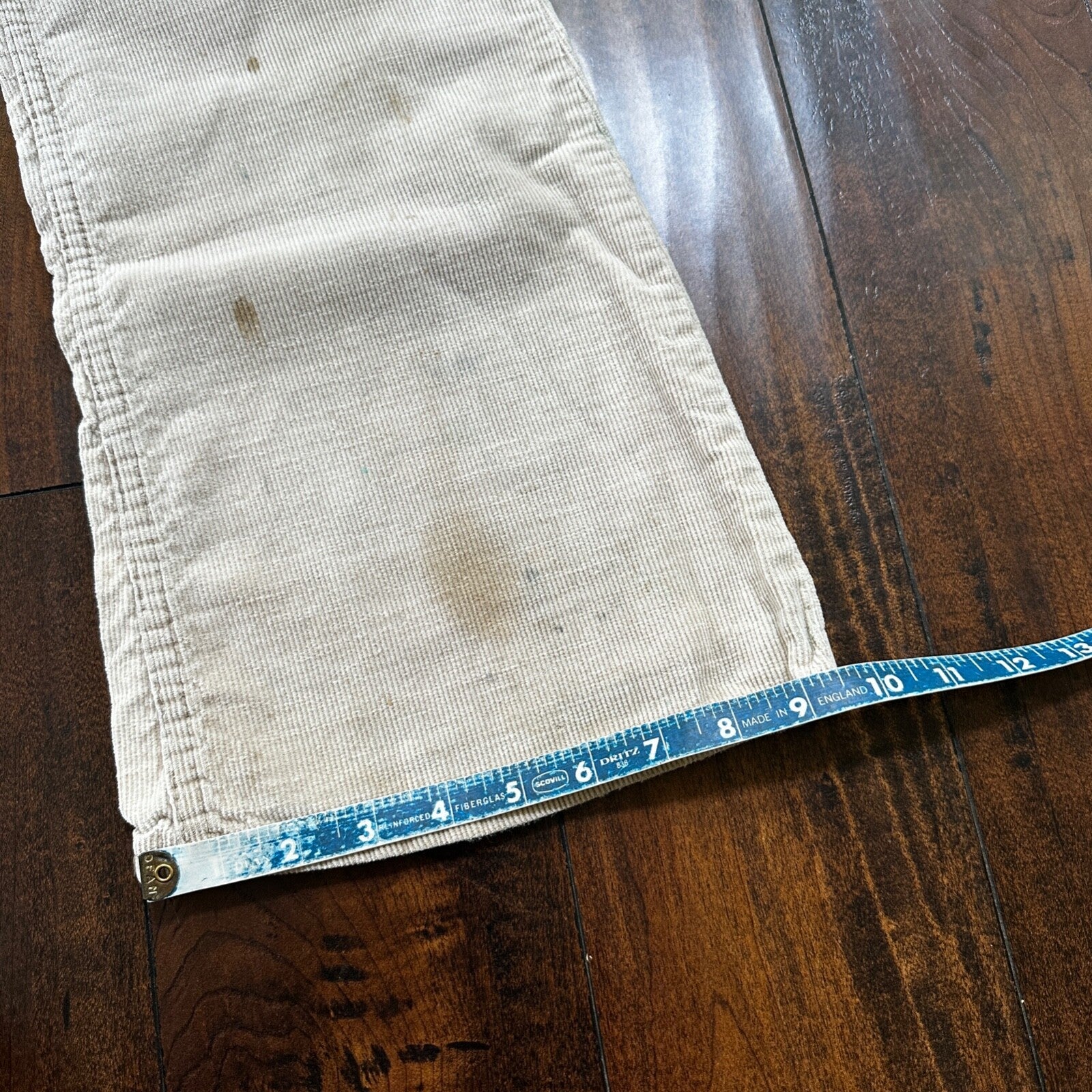 Levis 684 VTG Corduroy Pants Bell Bottom USA 30x27 Boot Cut 1970s 70s Beige