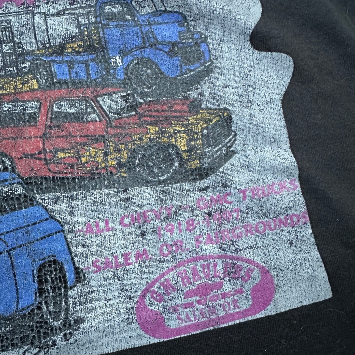 VTG T Shirt Classic Cars Driving Old Nascar Antique Salem Oregon 3XL PDX