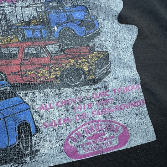 VTG T Shirt Classic Cars Driving Old Nascar Antique Salem Oregon 3XL PDX