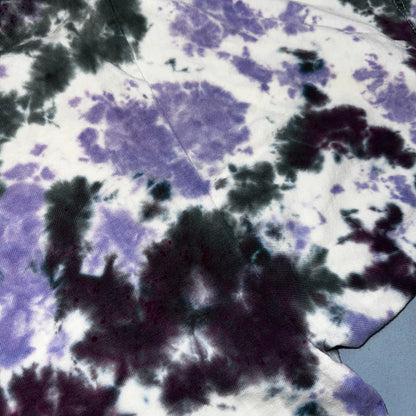 Tye Dye Hippie Purple Black VTG T Shirt Y2K Grateful Dead Wild Pattern Cool Best