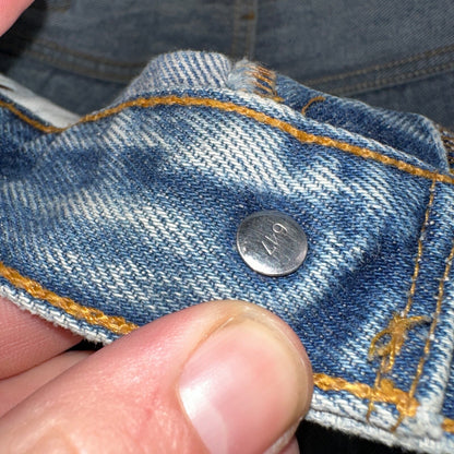 Levis 501 Vintage Y2K Mexico Straight Leg Jeans 34x33 90s Med Wash Act 32x29