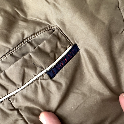 Vtg Windbreaker Vest Outerwear-Sportswear M Green Nylon Down Made In Korea 80s