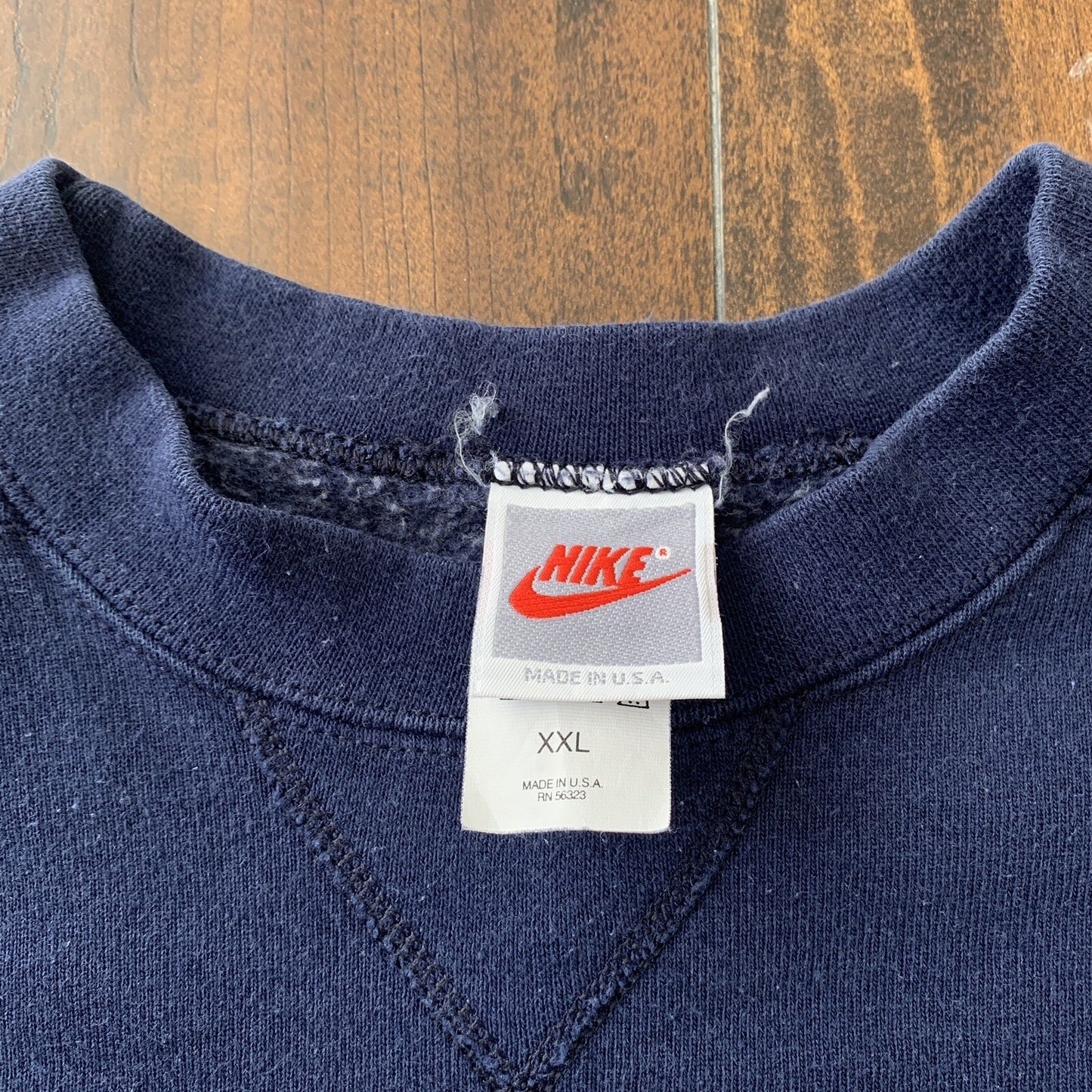 90s Vintage Nike Crewneck Sweater Blue Essential Hoodie Basic Center Swoosh