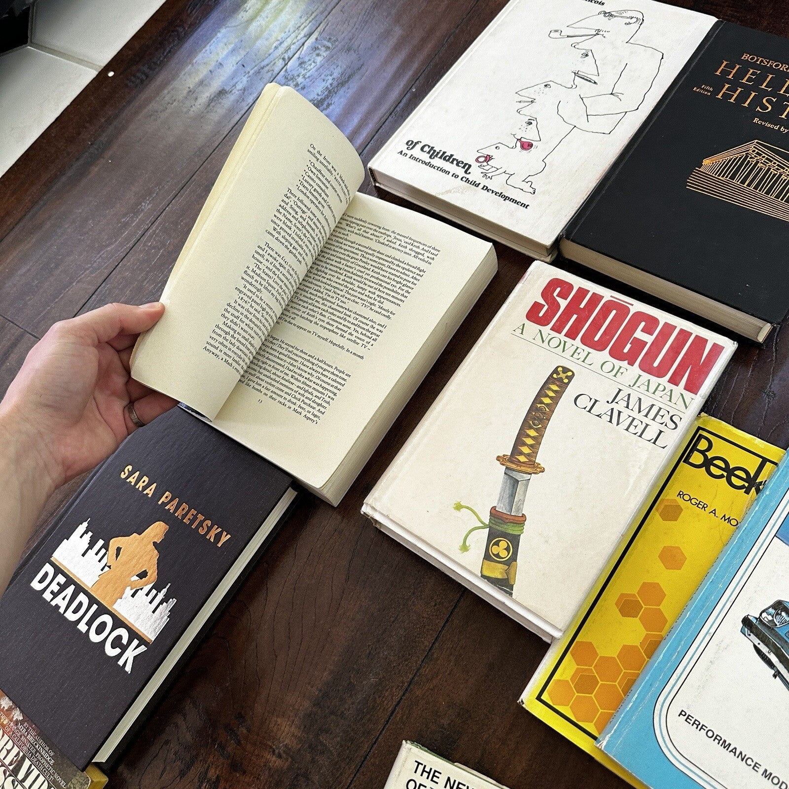 Lot 36 Cool Old Vintage Antique Rare Hardcover Random Books Green Coffee Table