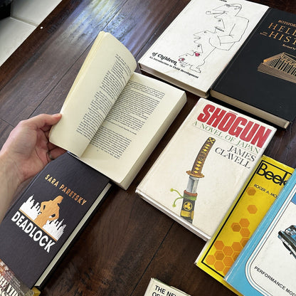 Lot 36 Cool Old Vintage Antique Rare Hardcover Random Books Green Coffee Table