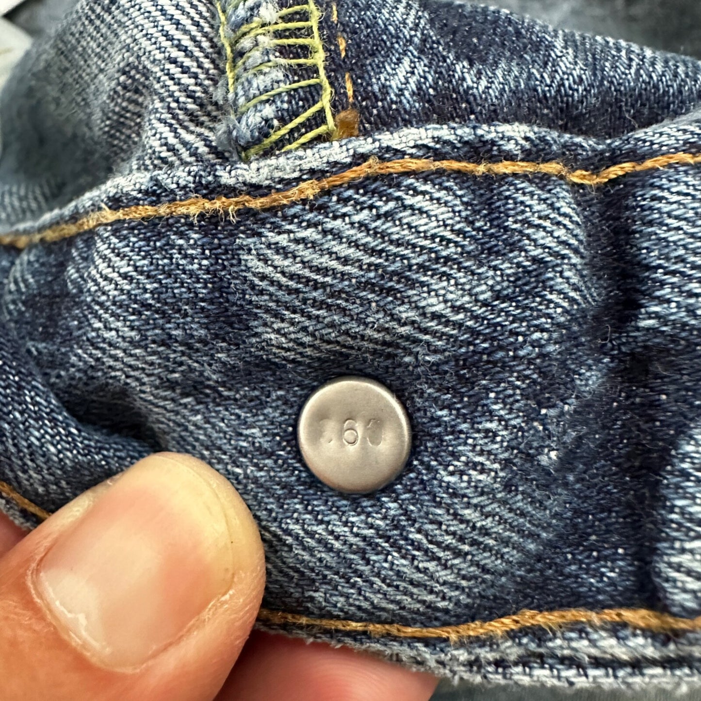 Levis LVC Big E VTG 90s Redline Selvedge Denim 505 Jeans USA Thrashed 36x34 501