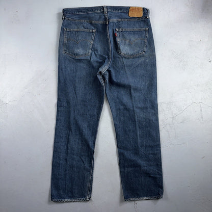 Levis 501 Vintage 80s Redline Selvedge USA XX Jeans Med Wash 42x34 Act 39x31