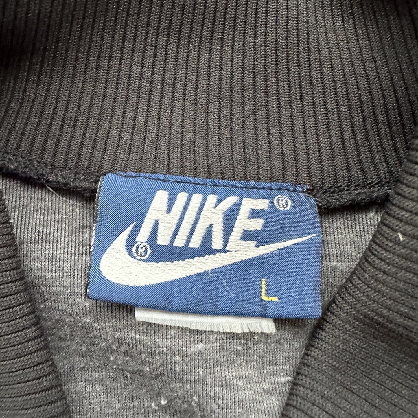 Vintage 1985 Nike Air Jordan Jacket Bred Chicago L RARE Black Red Japan 80s