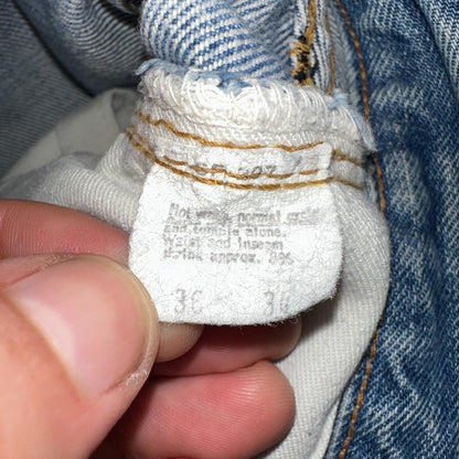 Levis 501 Vintage 80s Redline Selvedge USA XX Jeans Light Wash 36x36 Act 34x30